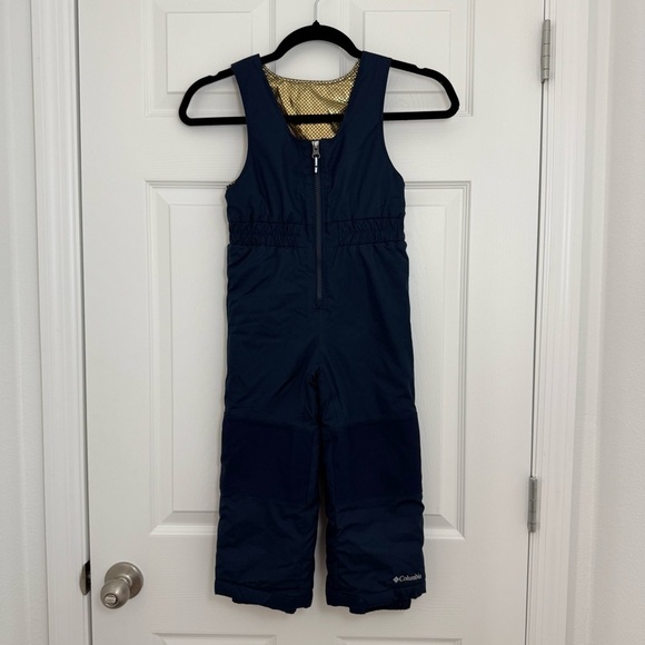 Columbia Mighty Mogul Snow Bib 4T Navy Omni-Heat Infinity Toddler Winter Ski - Picture 1 of 11